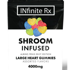 Buy INfinite Rx Shroom Infused Albino Penis Envy Edition Large Heart Gummies Edibles (4000mg) Online | Magic Mushrooms Dispensary