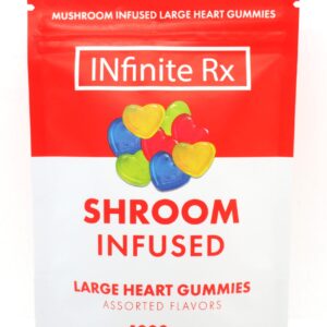 Buy INfinite Rx Shroom Infused Large Heart Gummies Edibles (4000mg) Online | Magic Mushrooms Dispensary