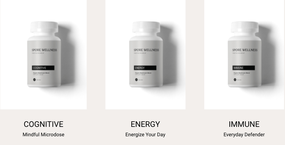 Buy Spore Wellness Microdosing Mushroom Capsules – The Micro Bundle (Cognitive, Energy, & Immune) Online | Magic Mushrooms Dispensary