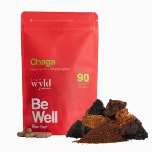 Buy Stay Wyld Organics - Chaga Mushroom Capsules (Pouch of 90) Online | Magic Mushrooms Dispensary