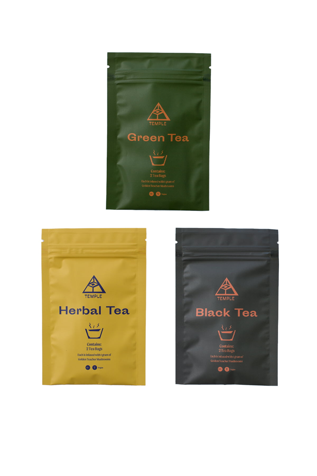 Buy Temple Magic Mushroom Tea Trifecta Pack Online | Magic Mushrooms Dispensary